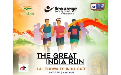 Secureye Associates For ‘GREAT INDIA RUN’ Marathon To Celebrate 75th Independence Day